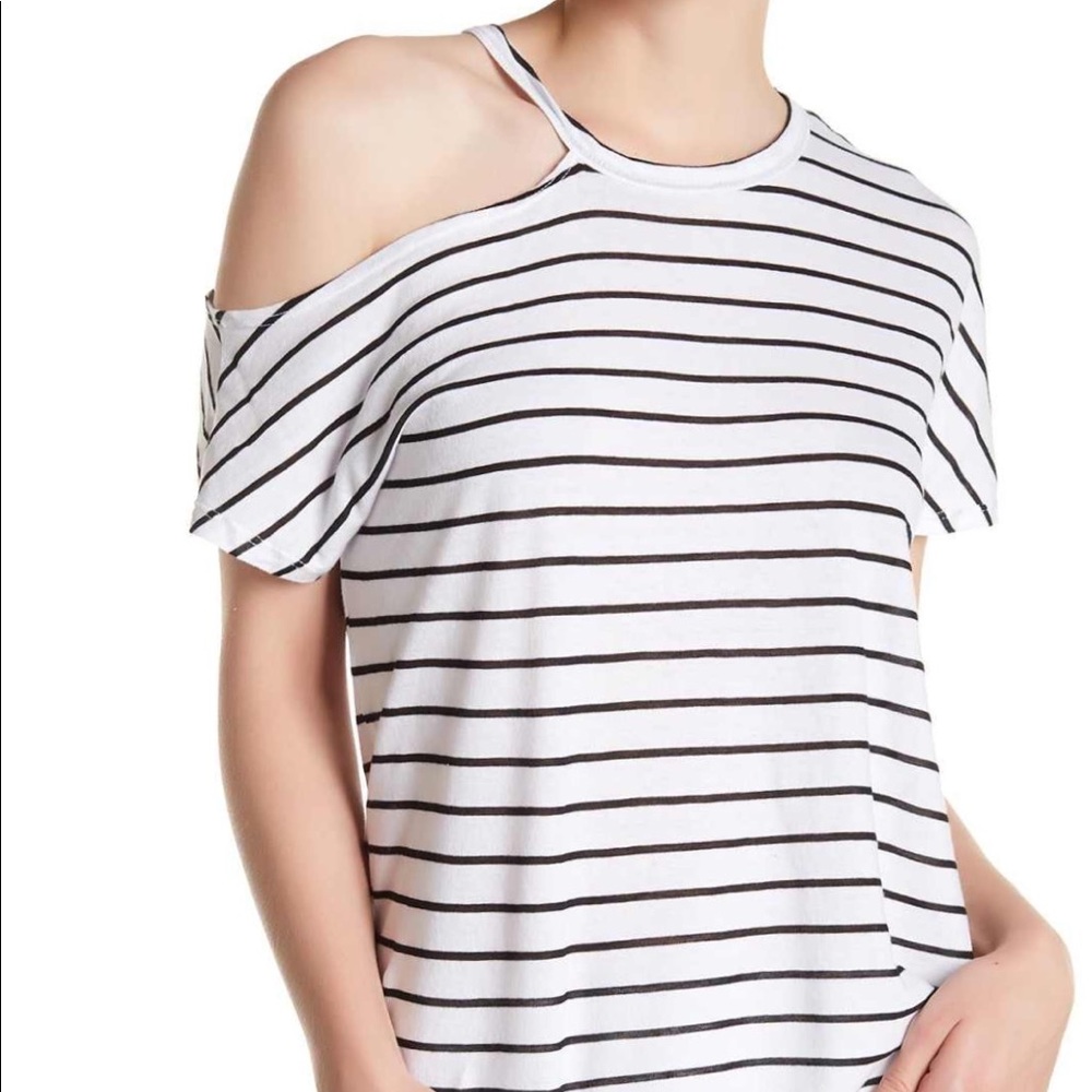 Stateside Cut Out Shirt NEW
White black stripe